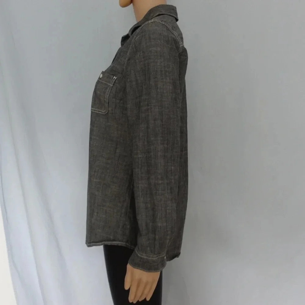 OLD NAVY women chambray shirt - Picture 4 of 6